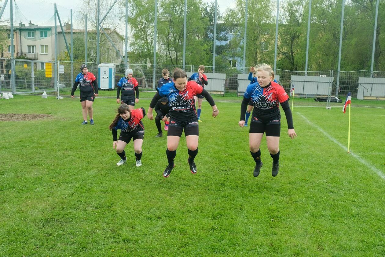  Zmagania młodych rugbystów podczas I Turnieju Lubelskiego Cebularza (zdjęcie 1) - Autor: Maciej Kaczanowski