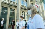 Protest pielęgniarek zs szpitala przy al. Kraśnickiej (zdjęcie 3)