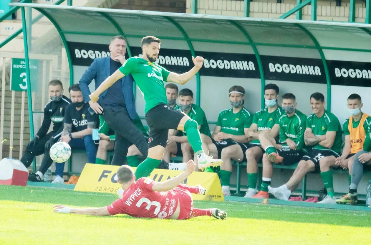  Górnik Łęczna - Odra Opole 1:1 (zdjęcie 1) - Autor: Maciej Kaczanowski