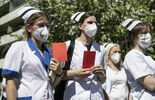 Protest pielęgniarek w Warszawie (zdjęcie 3)