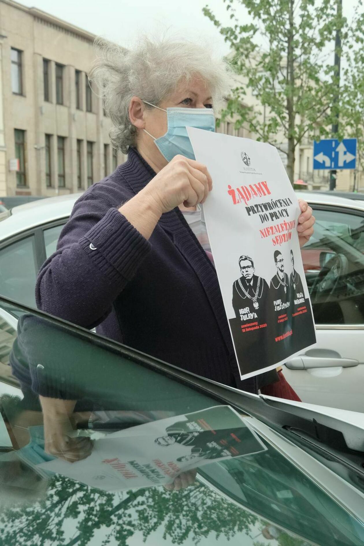  Protest KOD przed Sądem Okręgowym w Lublinie (zdjęcie 1) - Autor: Maciej Kaczanowski