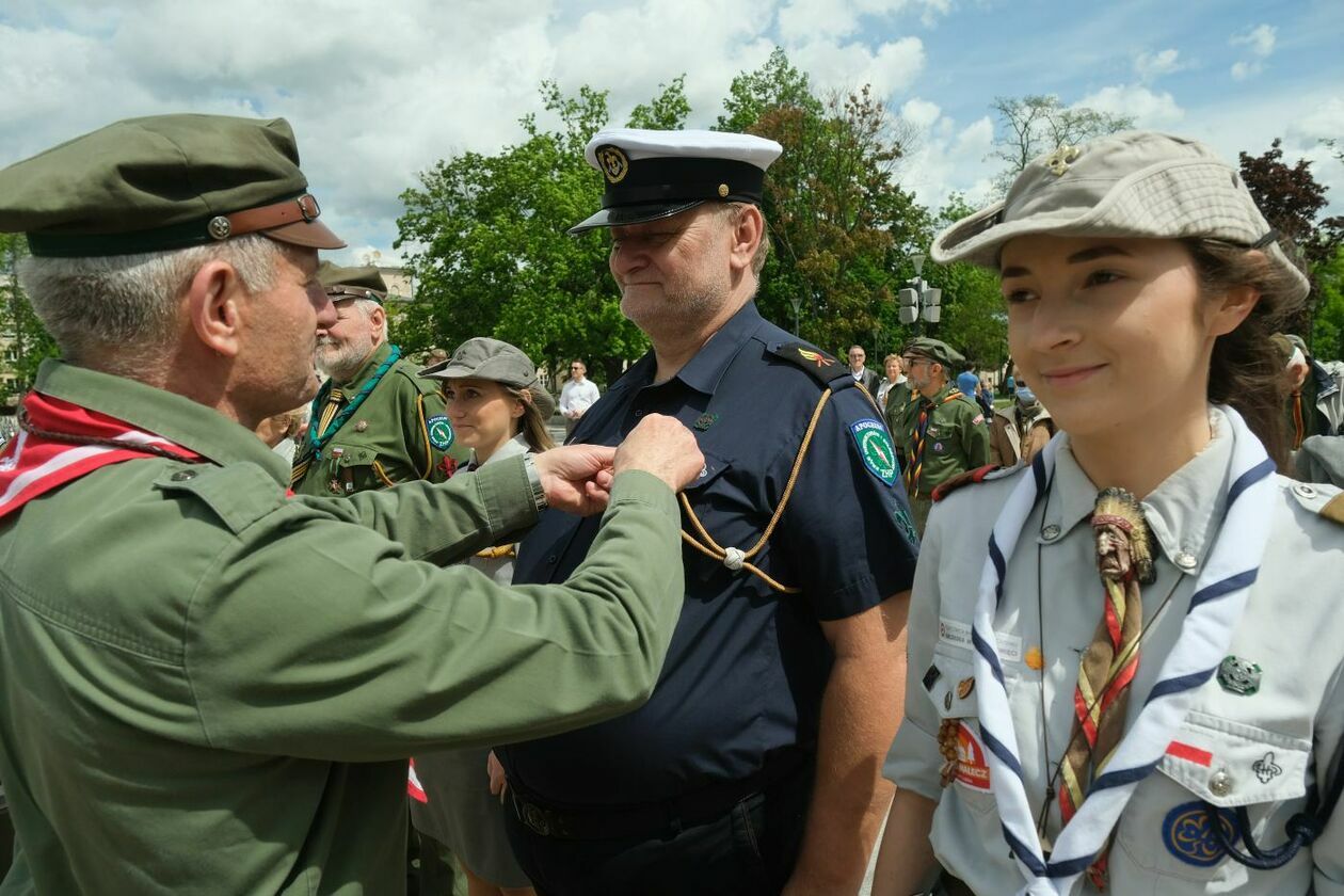  Uroczysta inauguracja obchodów 100-lecia Chorągwi Lubelskiej ZHP (zdjęcie 1) - Autor: Maciej Kaczanowski 