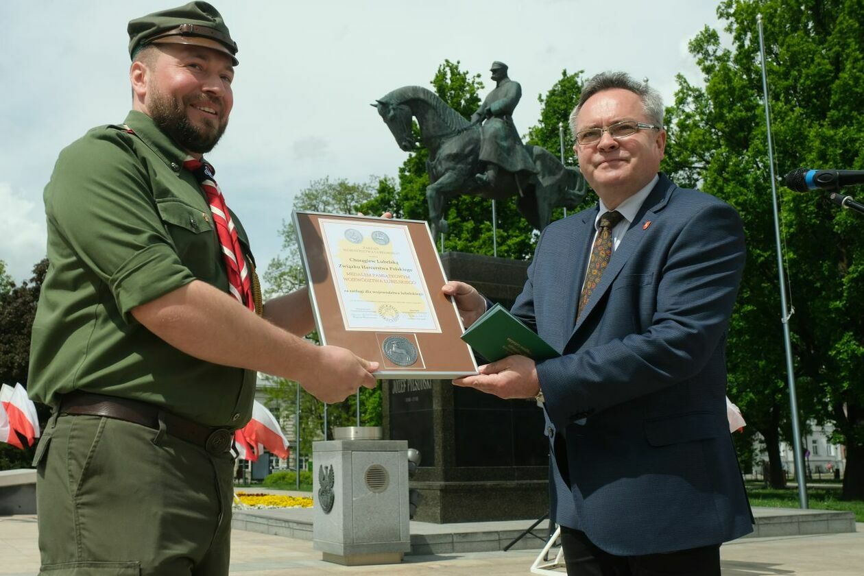  Uroczysta inauguracja obchodów 100-lecia Chorągwi Lubelskiej ZHP (zdjęcie 1) - Autor: Maciej Kaczanowski 