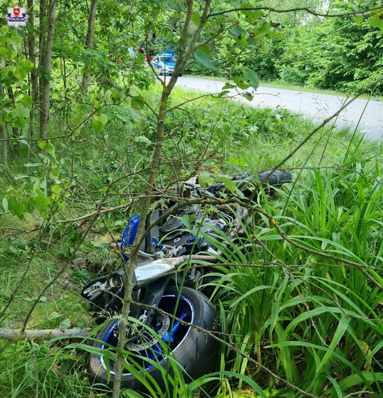  Śmiertelny wypadek motocyklisty w powiecie ryckim  - Autor: Policja