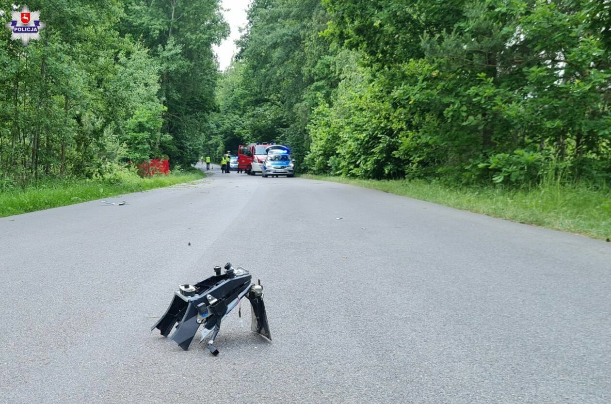 Śmiertelny wypadek motocyklisty w powiecie ryckim - Autor: Policja