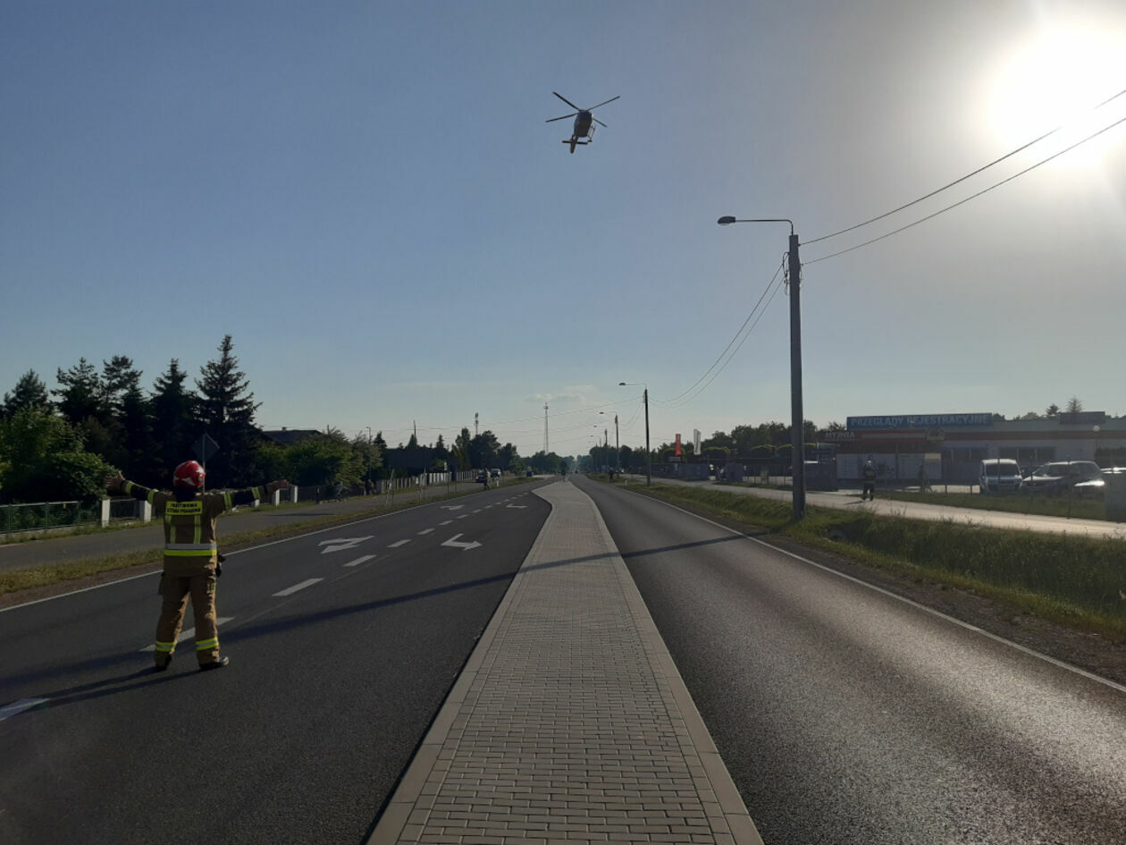  Wypadek w Kocku (zdjęcie 3) - Autor: KP PSP Lubartów