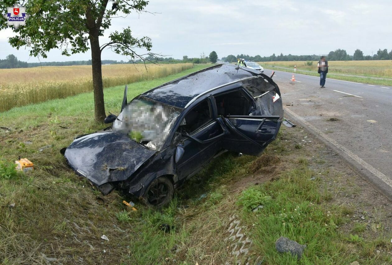  Klementynów. Śmiertelny wypadek w gminie Niedźwiada (zdjęcie 7) - Autor: Policja