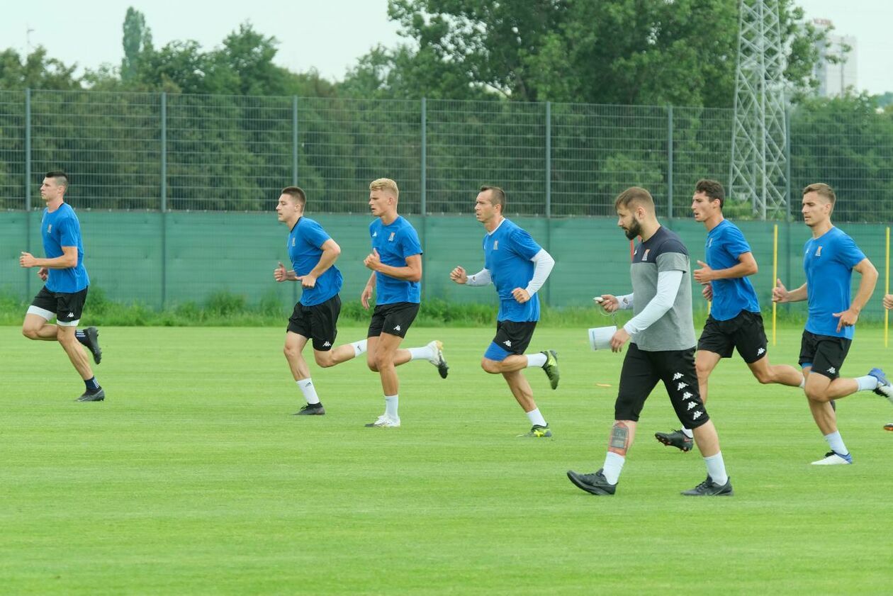 Trening piłkarzy Motoru Lublin