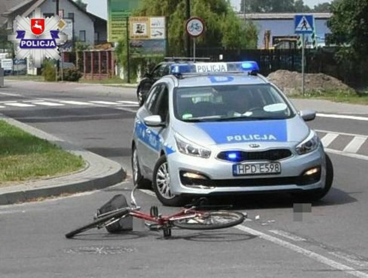Potrącenie rowerzysty w Biłgoraju - Autor: Policja