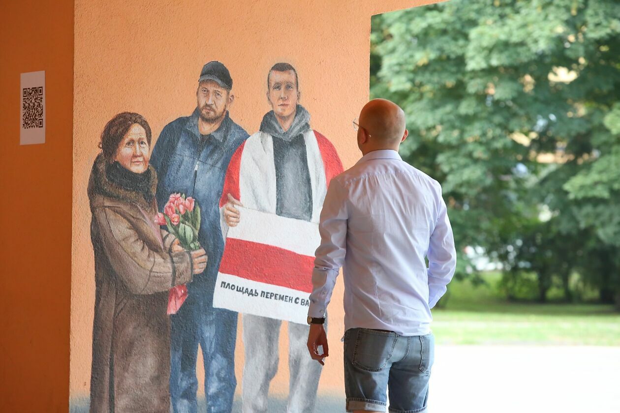  Mural Aleny Hrybianchuk poświęcony protestom na Białorusi (zdjęcie 29) - Autor: Piotr Michalski