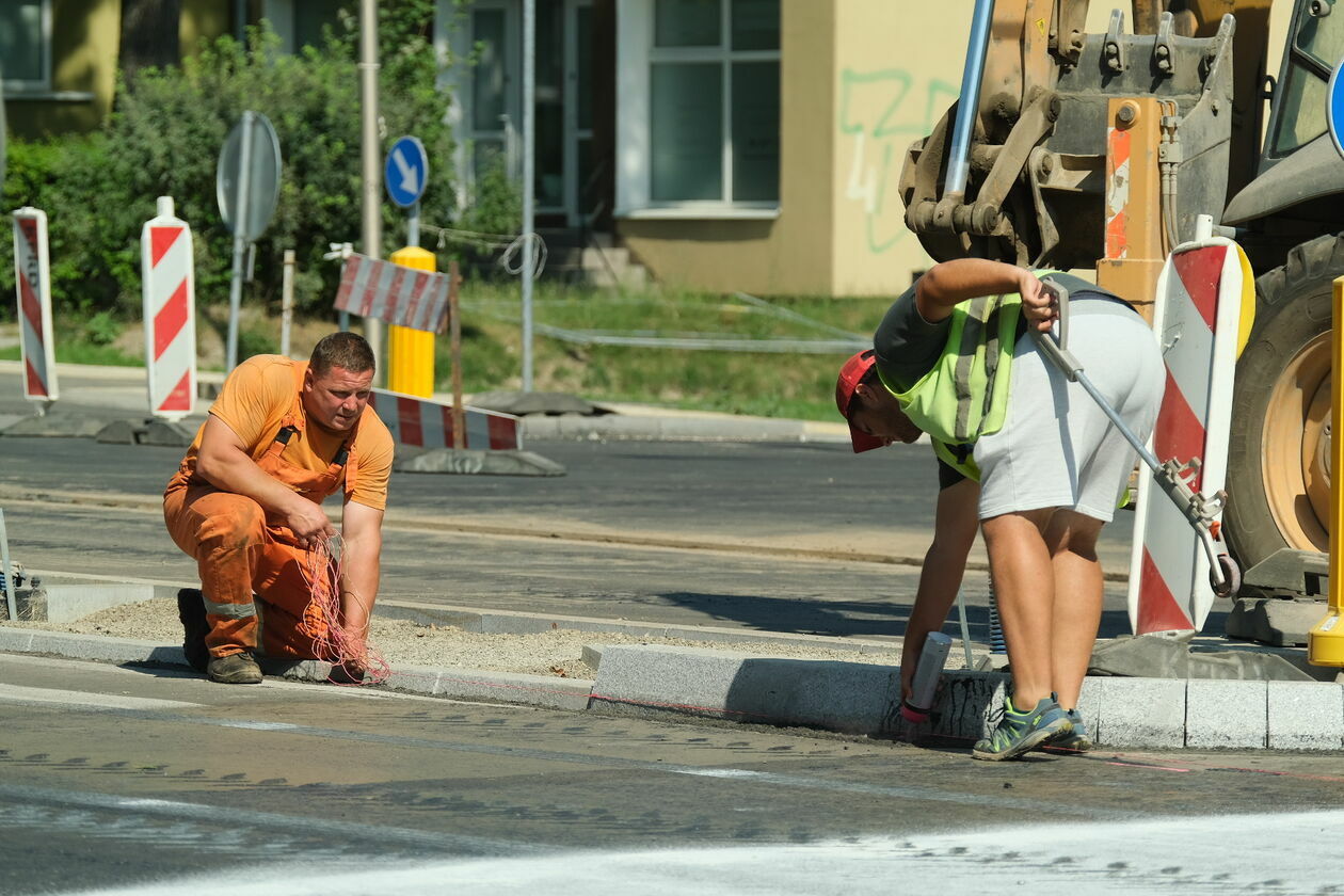  Prace drogowe na Al. Racławickich (zdjęcie 20) - Autor: Maciej Kaczanowski