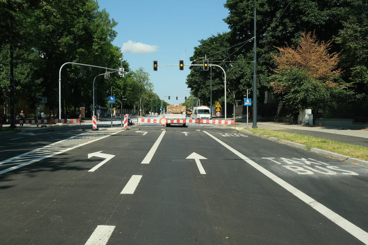 Prace drogowe na Al. Racławickich