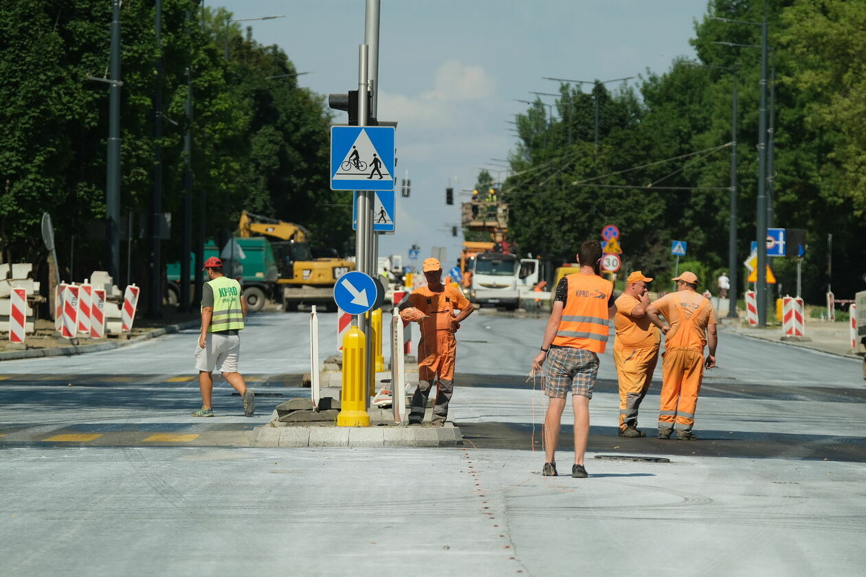  Prace drogowe na Al. Racławickich (zdjęcie 43) - Autor: Maciej Kaczanowski