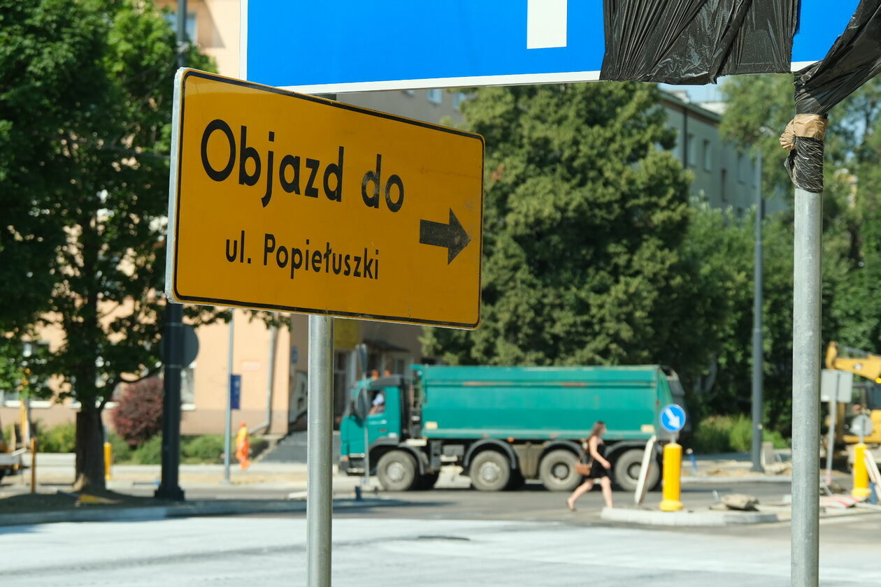  Prace drogowe na Al. Racławickich (zdjęcie 37) - Autor: Maciej Kaczanowski