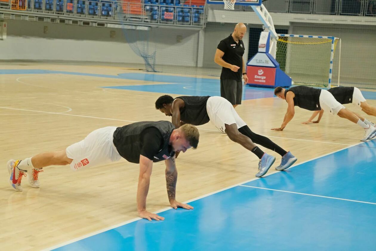 Trening koszykarzy Pszczółka Start Lublin