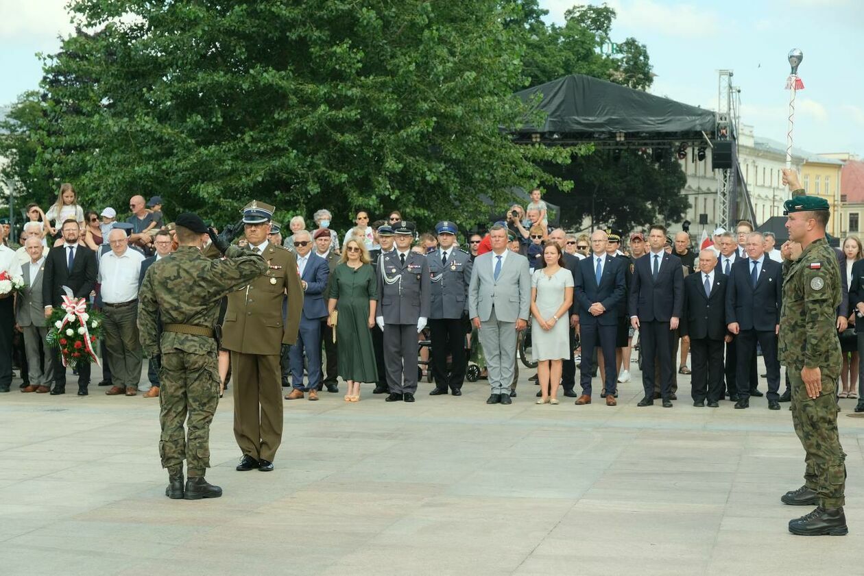  77. rocznica wybuchu Powstania Warszawskiego. Obchody w Lublinie (zdjęcie 10) - Autor: Maciej Kaczanowski