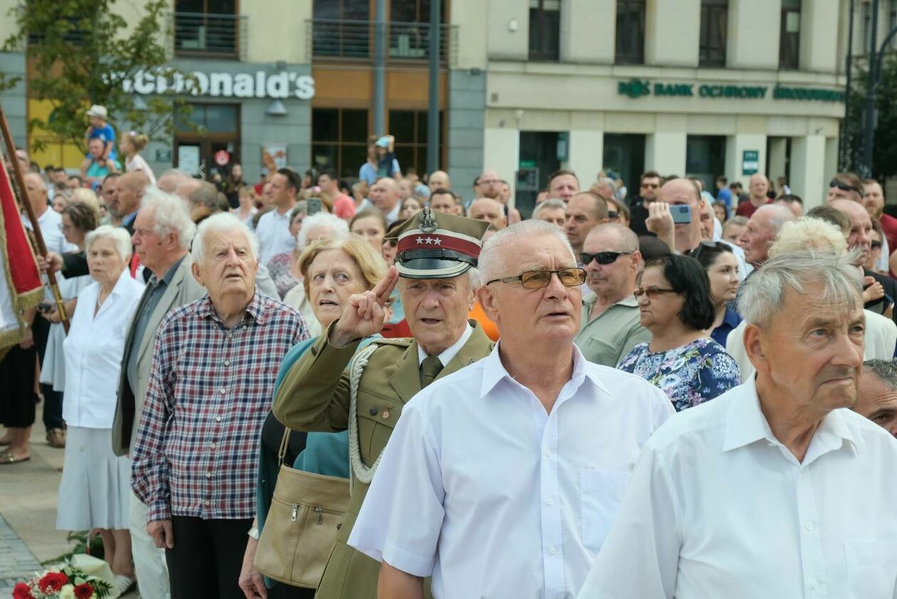  77. rocznica wybuchu Powstania Warszawskiego. Obchody w Lublinie (zdjęcie 18) - Autor: Maciej Kaczanowski