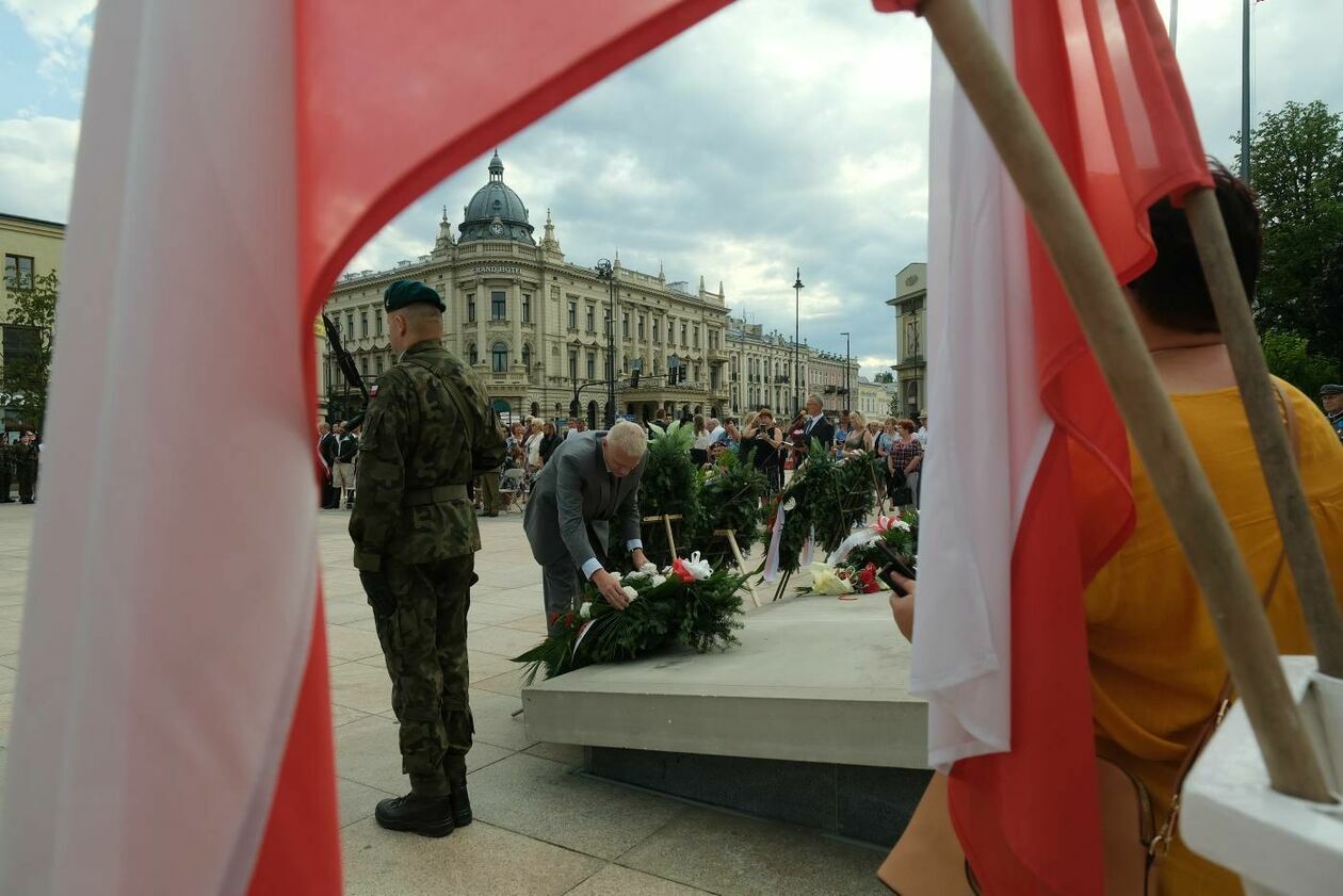  77. rocznica wybuchu Powstania Warszawskiego. Obchody w Lublinie (zdjęcie 37) - Autor: Maciej Kaczanowski