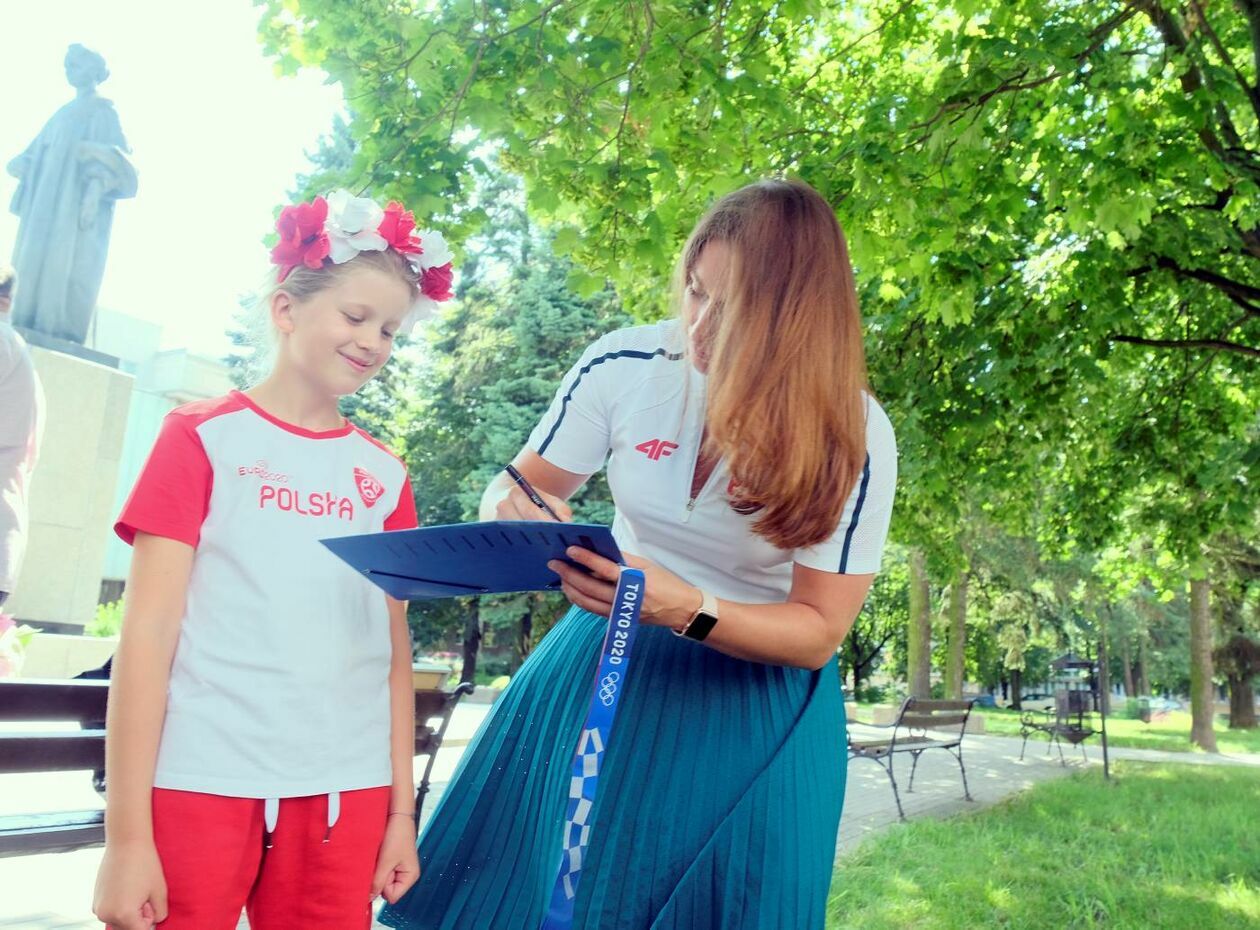  Konferencja prasowa Malwiny Kopron, medalistki igrzysk w Tokio na UMCS (zdjęcie 11) - Autor: Maciej Kaczanowski