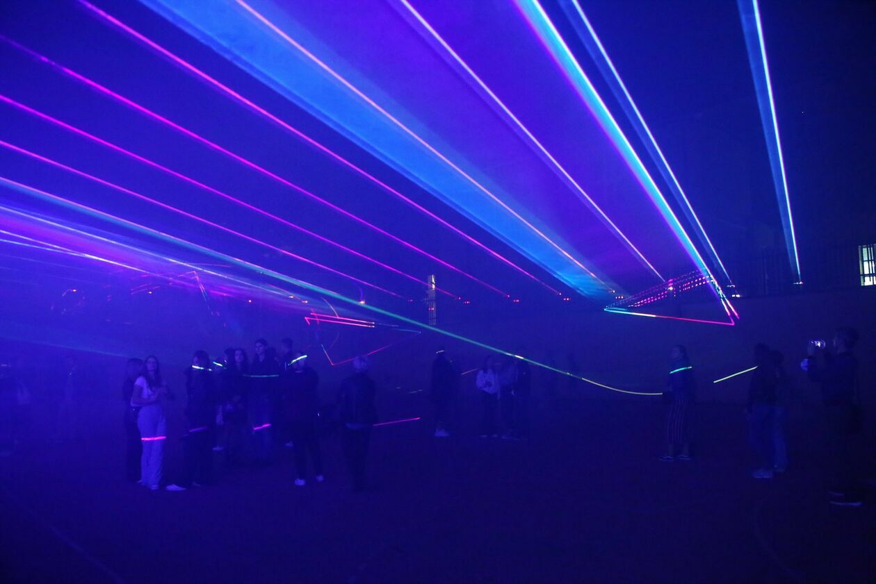  Pokaz laserów na 105 rocznicę Zamoya (zdjęcie 3) - Autor: Piotr Michalski