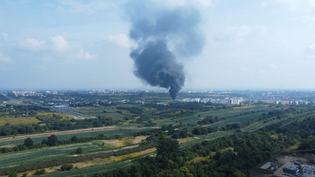 Pożar przy ul. Poligonowej w Lublinie - Autor: Michał Kula