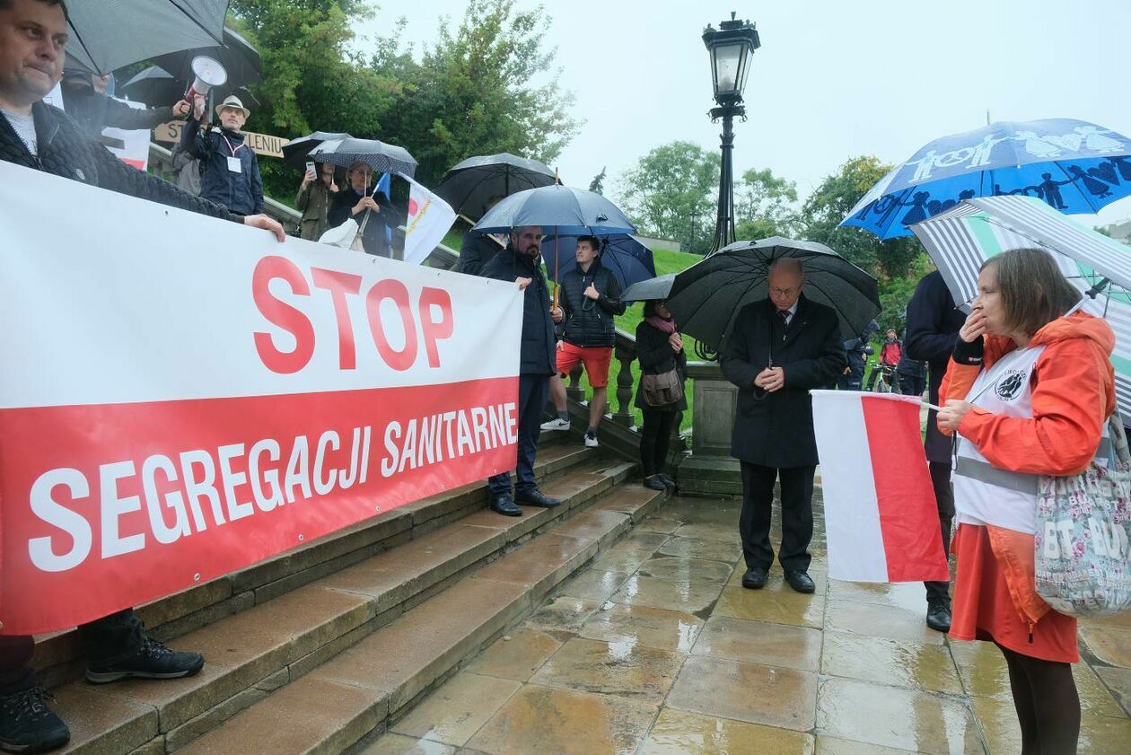  Protest antyszczepionkowców (zdjęcie 6) - Autor: Maciej Kaczanowski