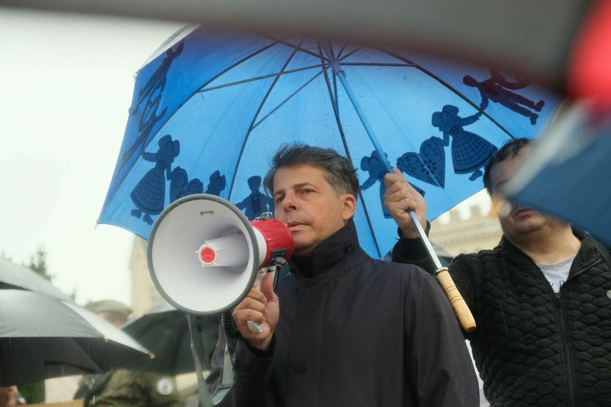 Protest antyszczepionkowców (zdjęcie 26) - Autor: Maciej Kaczanowski
