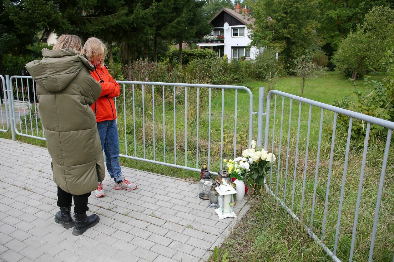 Miejsce śmierci 9-letniego Filipa w Krężnicy Jarej