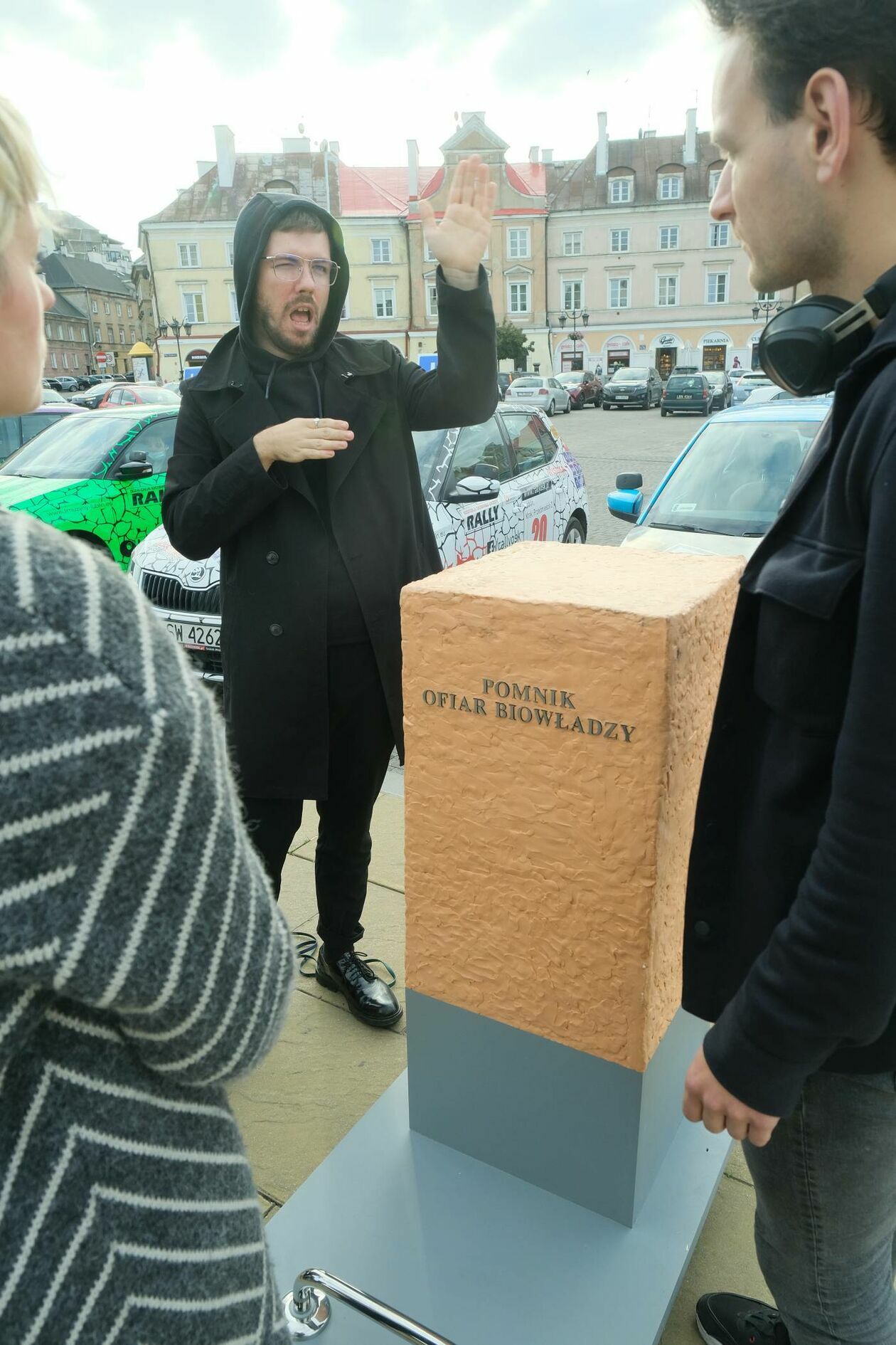  Wędrujący pomnik ofiar biowładzy: happening w Lublinie (zdjęcie 3) - Autor: Maciej Kaczanowski