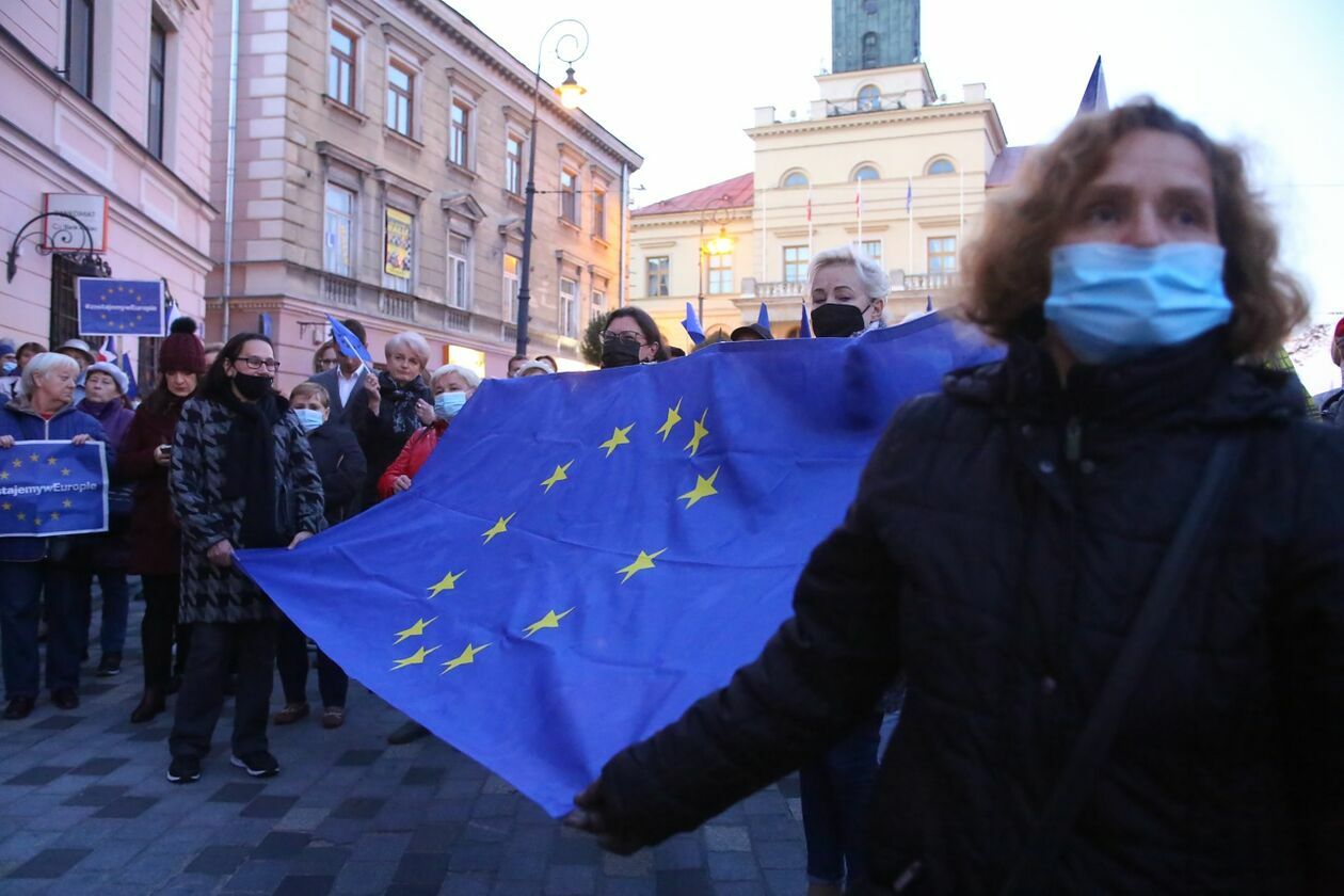  Protest KOD w Lublinie (zdjęcie 16) - Autor: Piotr Michalski