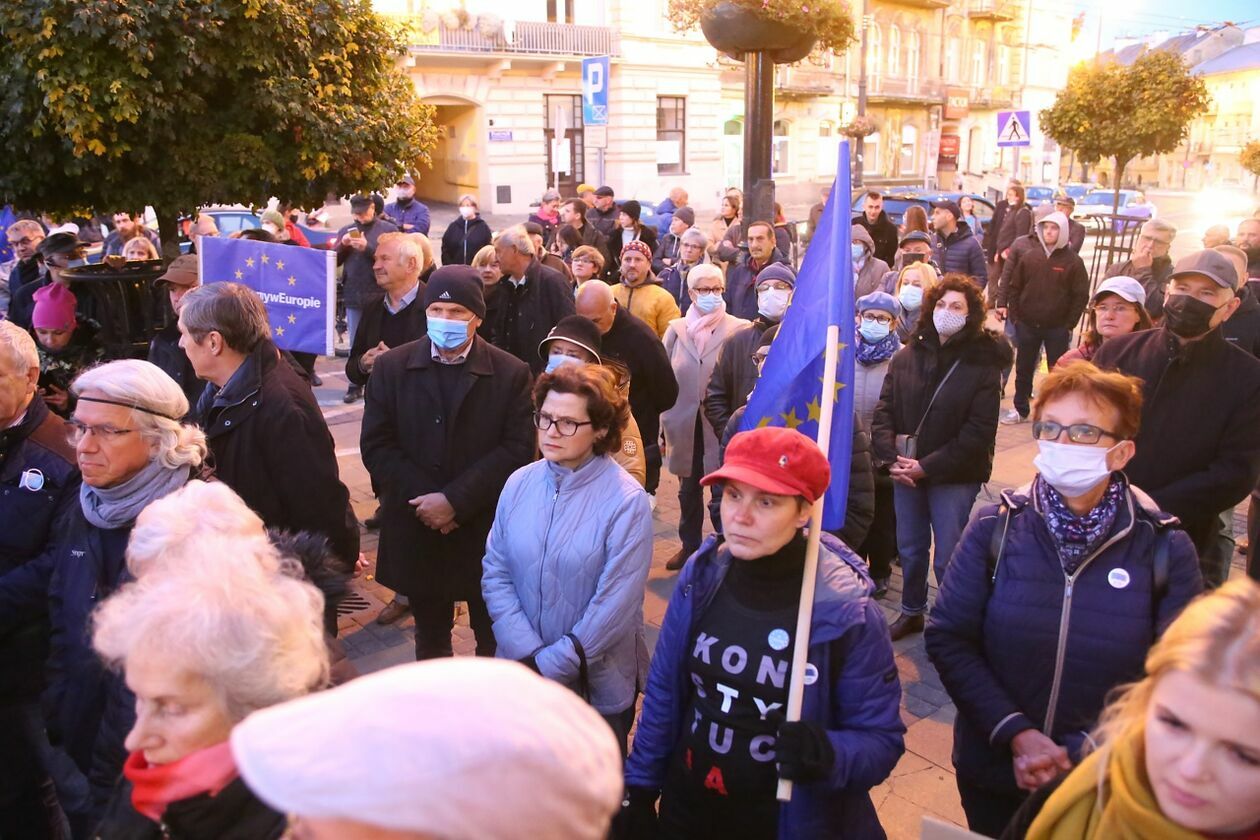  Protest KOD w Lublinie (zdjęcie 7) - Autor: Piotr Michalski