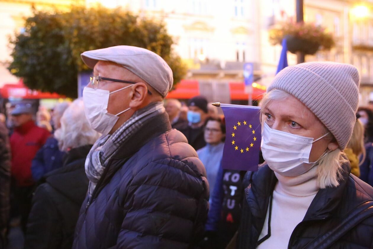  Protest KOD w Lublinie (zdjęcie 8) - Autor: Piotr Michalski