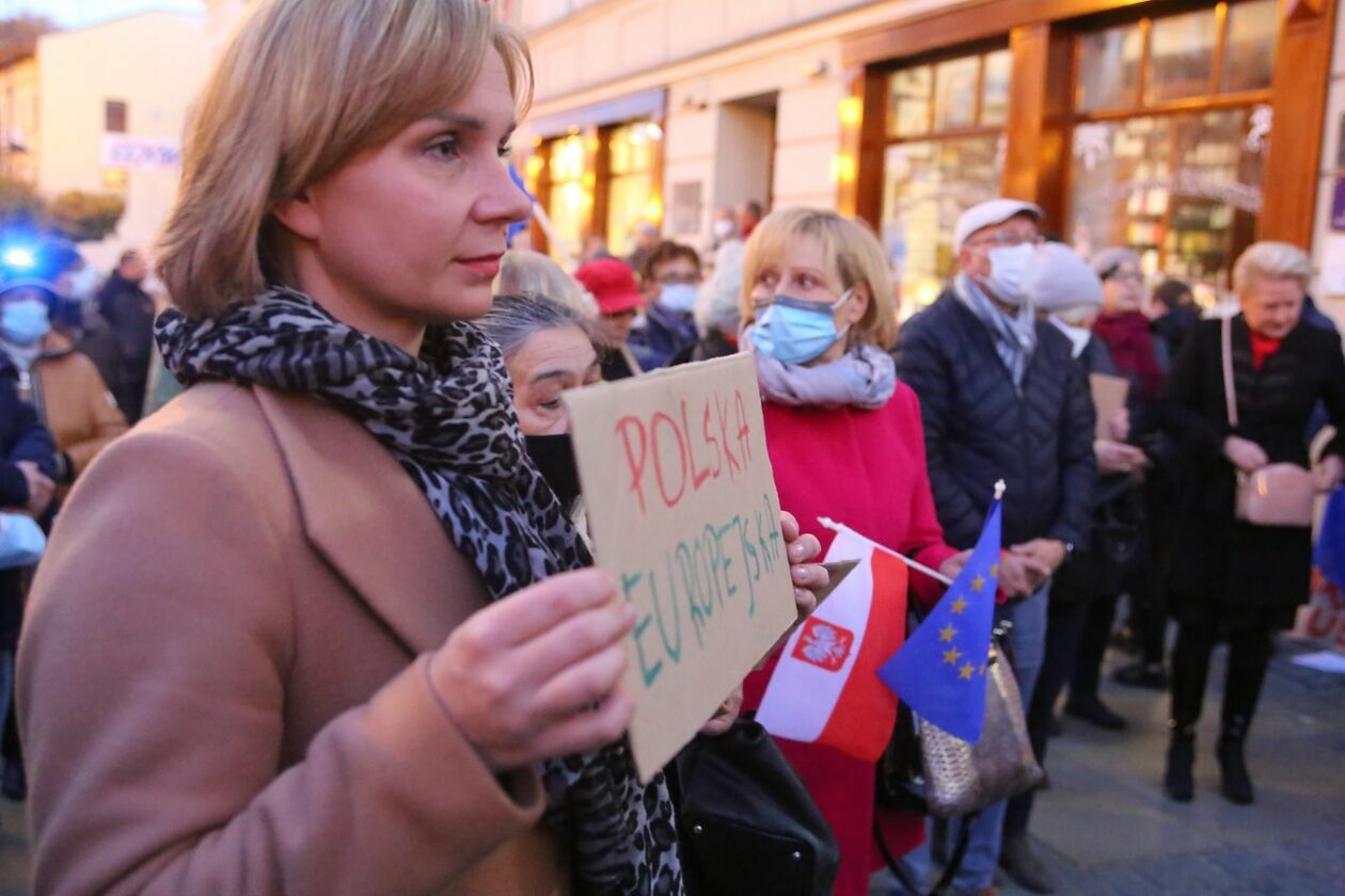  Protest KOD w Lublinie (zdjęcie 13) - Autor: Piotr Michalski