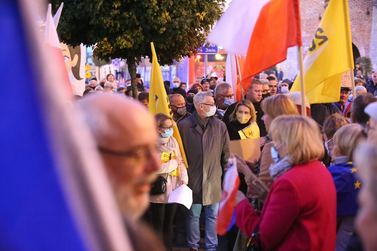  Protest KOD w Lublinie (zdjęcie 4) - Autor: Piotr Michalski