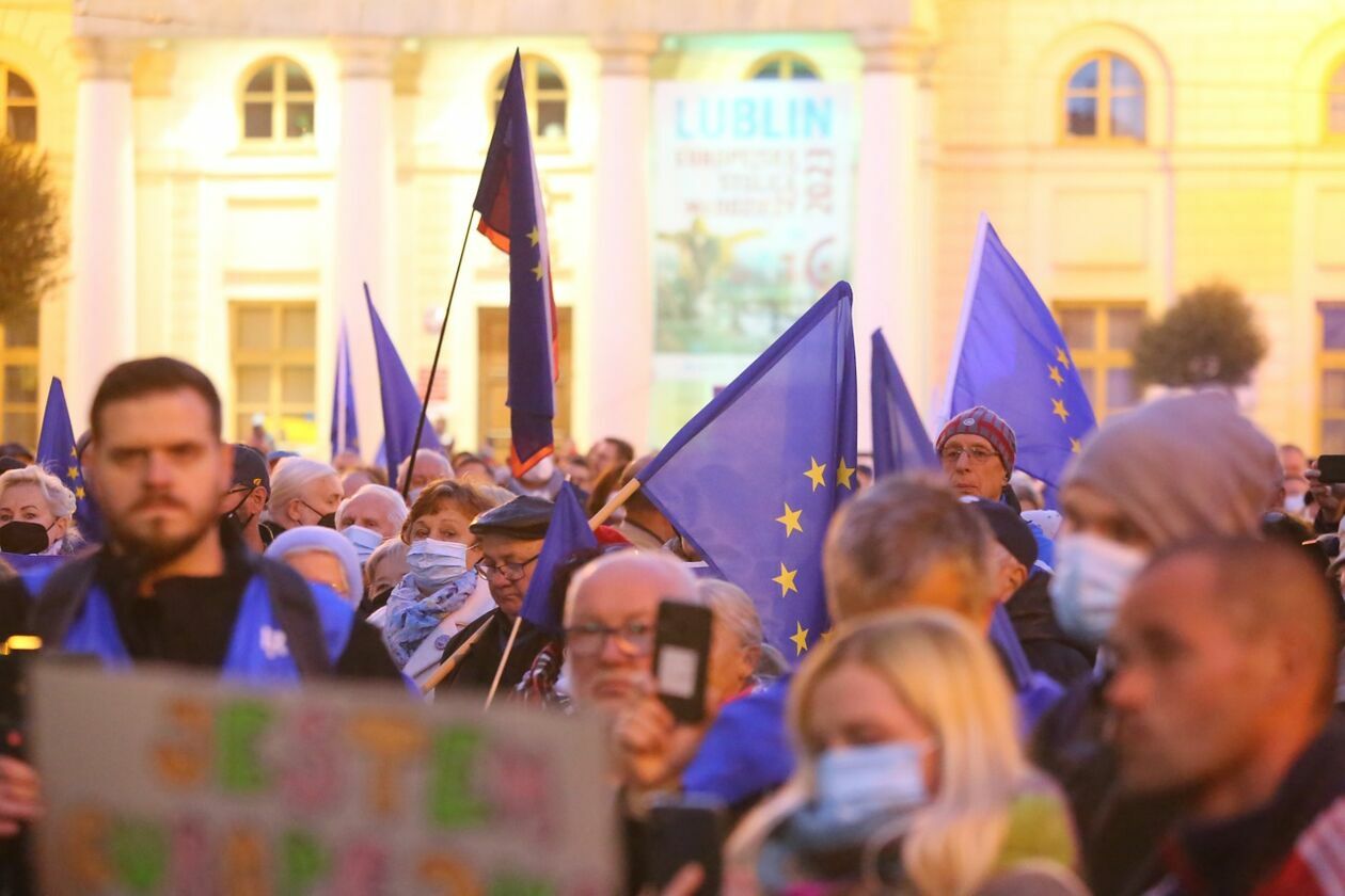  Protest KOD w Lublinie (zdjęcie 5) - Autor: Piotr Michalski