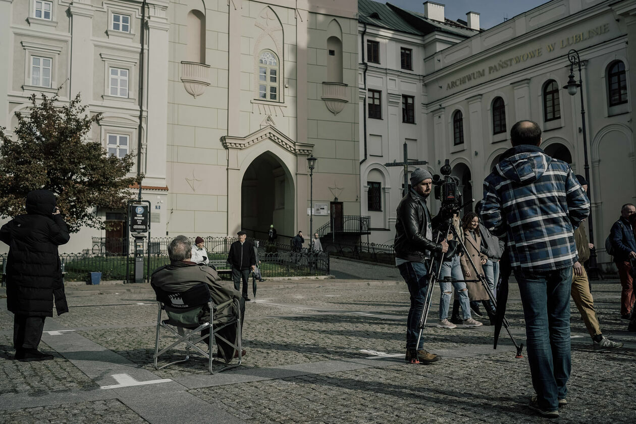  Krzysztof Zanussi kręci film w Lublinie (zdjęcie 10) - Autor: Łukasz Borkowski Lubelski Fundusz Filmowy