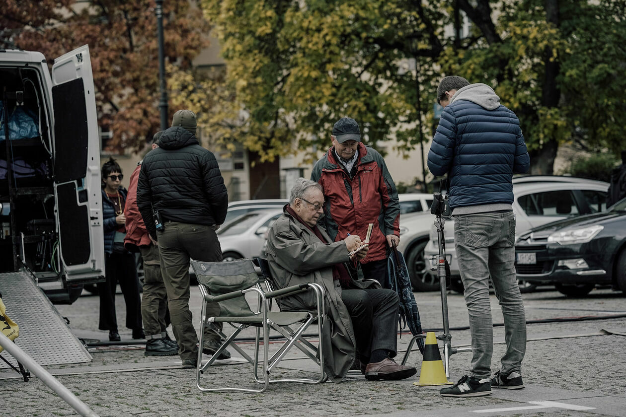  Krzysztof Zanussi kręci film w Lublinie (zdjęcie 12) - Autor: Łukasz Borkowski Lubelski Fundusz Filmowy