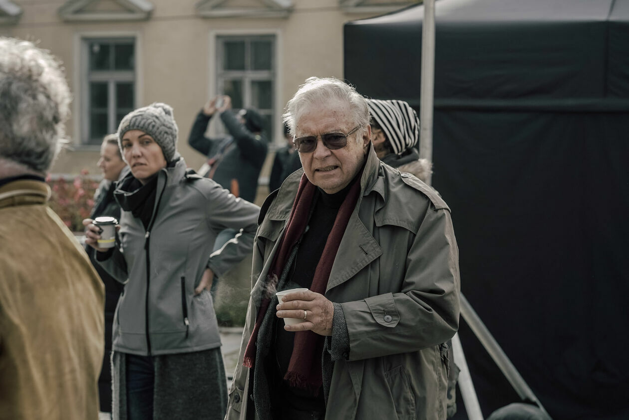  Krzysztof Zanussi kręci film w Lublinie  - Autor: Łukasz Borkowski Lubelski Fundusz Filmowy