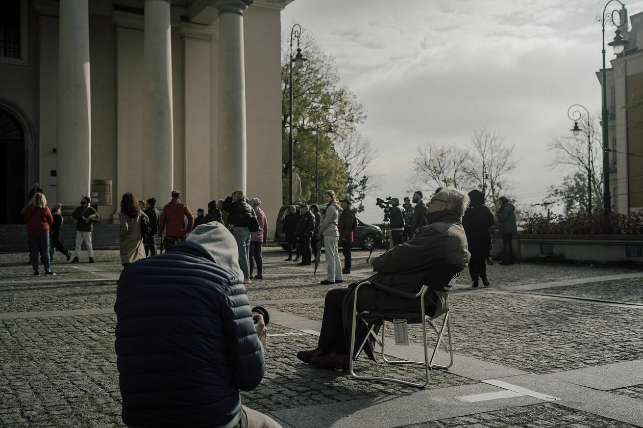  Krzysztof Zanussi kręci film w Lublinie (zdjęcie 14) - Autor: Łukasz Borkowski Lubelski Fundusz Filmowy