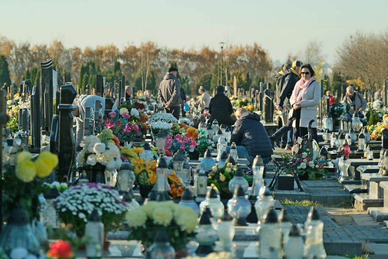  Tłumy na cmentarzu przy ul. Droga Męczenników Majdanka w Lublinie (zdjęcie 21) - Autor: Maciej Kaczanowski