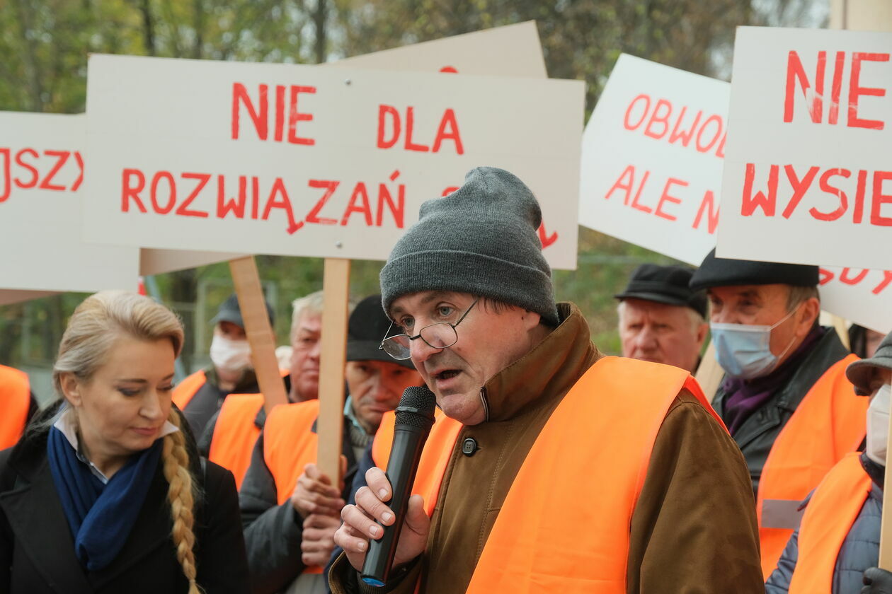  Protest pod siedzibą GDDKiA w Lublinie  - Autor: Maciej Kaczanowski