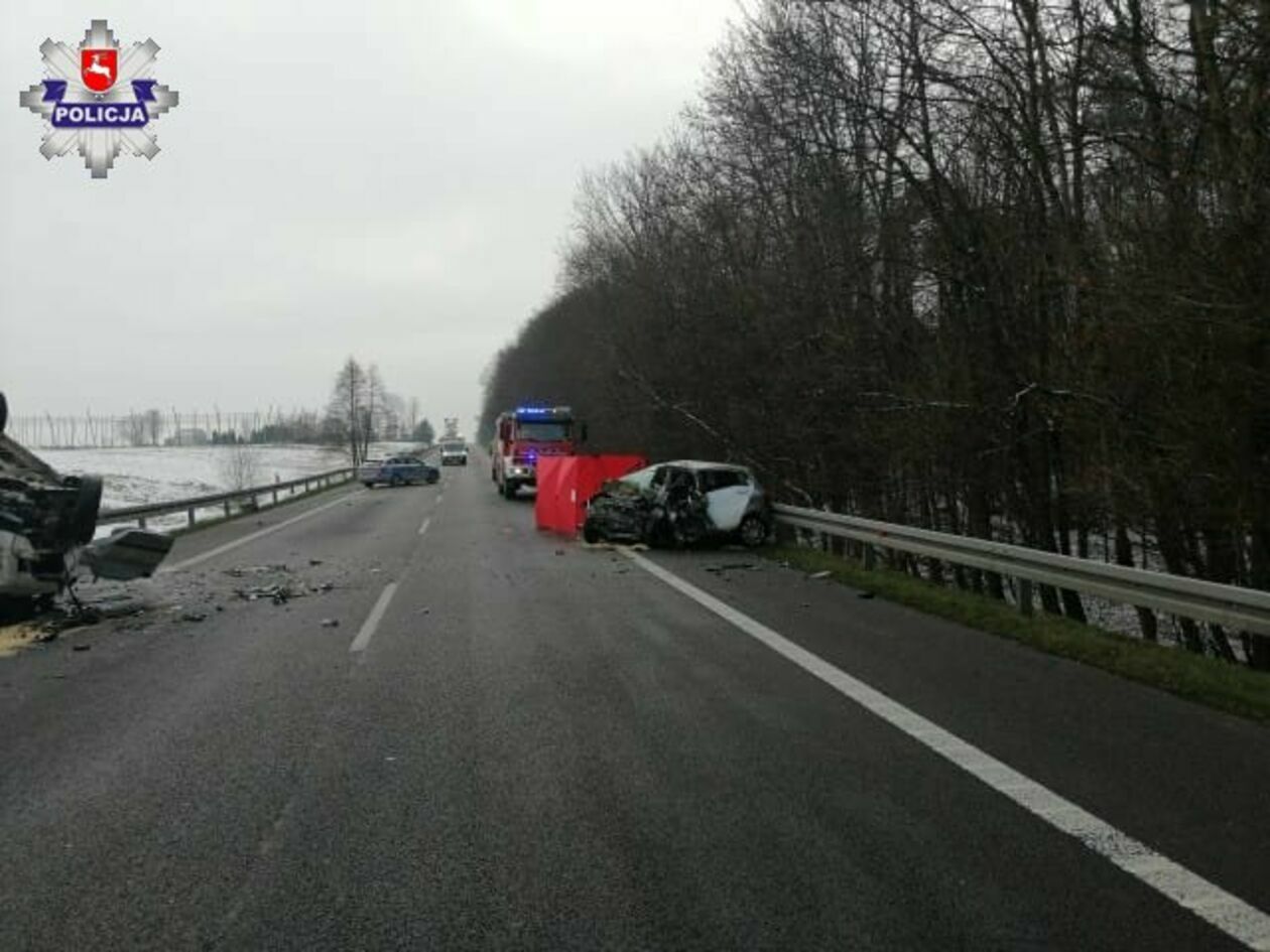 Śmiertelny wypadek w miejscowości Krasne na drodze nr 17