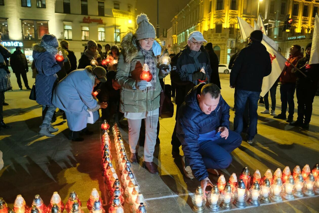  40 rocznica wprowadzenia stanu wojennego w Lublinie (zdjęcie 57) - Autor: Maciej Kaczanowski