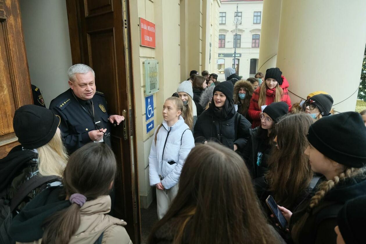 Protest uczniów VII LO w Lublinie (zdjęcie 25) - Autor: Maciej Kaczanowski