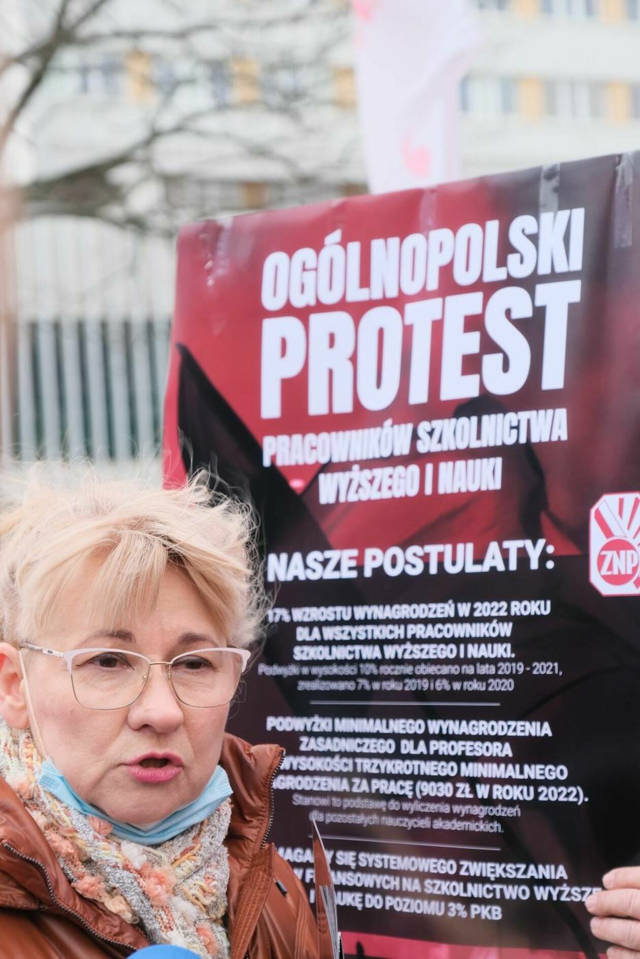  Protest pracowników UMCS (zdjęcie 10) - Autor: Maciej Kaczanowski