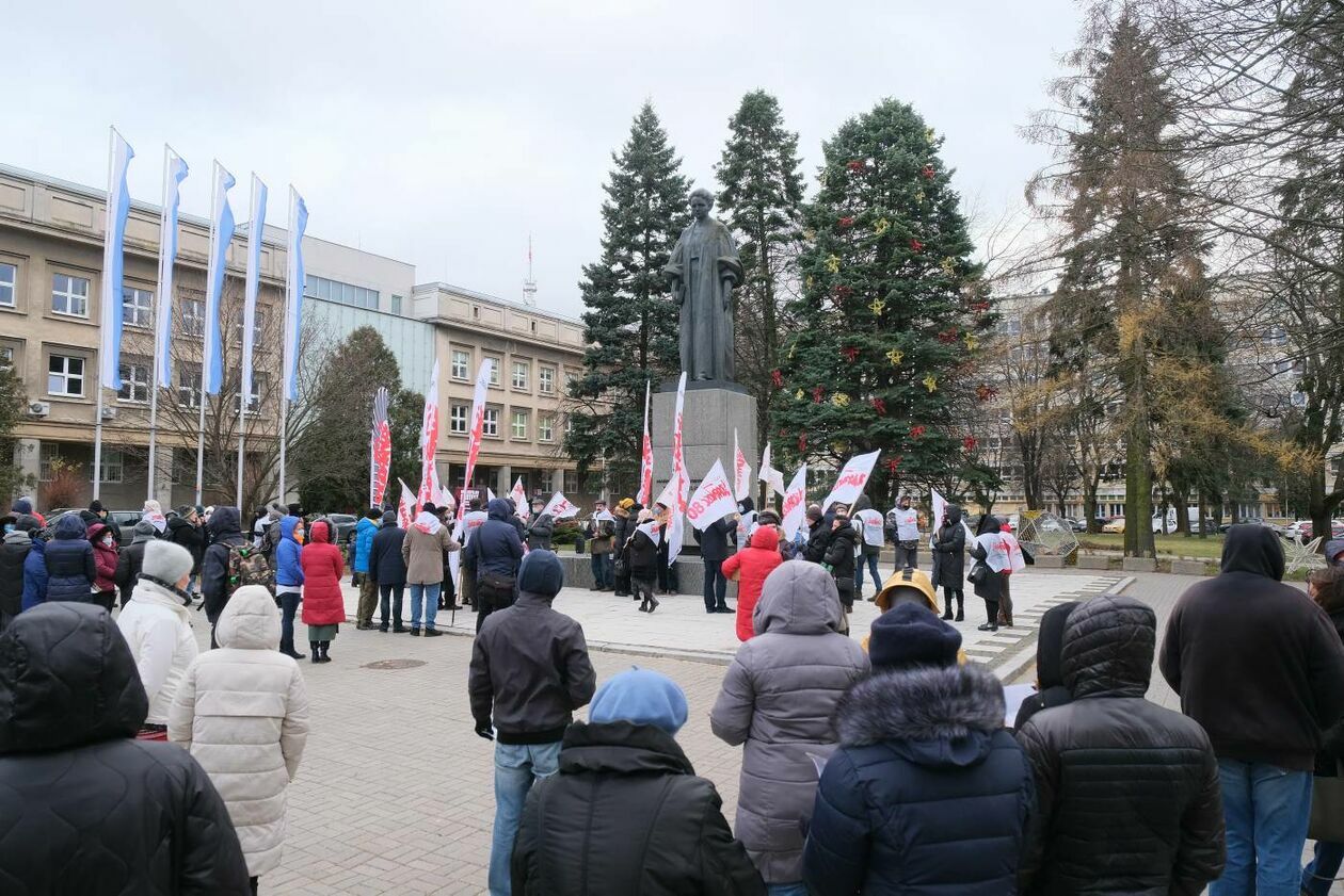  Protest pracowników UMCS (zdjęcie 3) - Autor: Maciej Kaczanowski