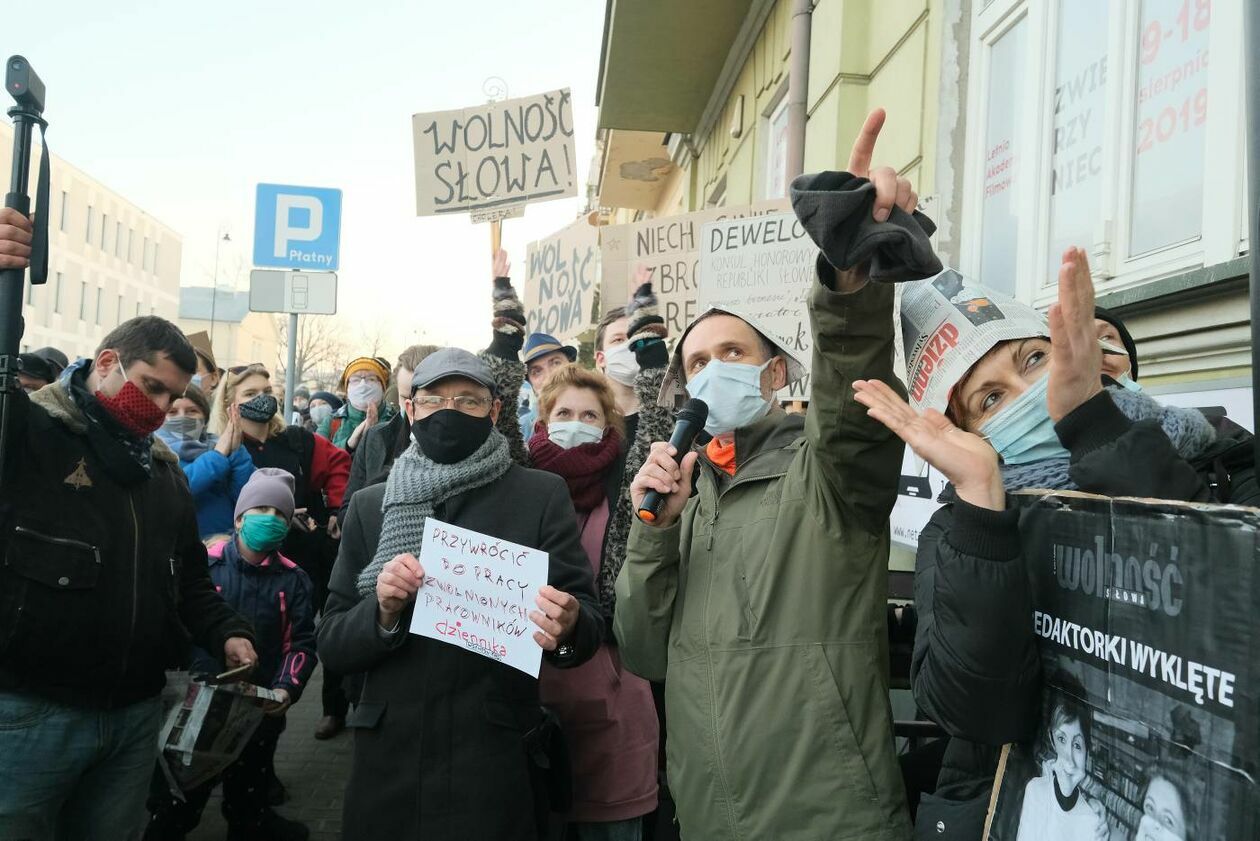  <p>Marzec. Manifestacja w obronie Dziennika Wschodniego</p>