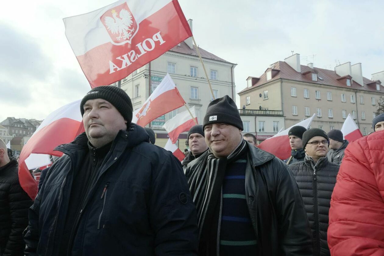  Protest rolników z Agrounii w Lublinie (zdjęcie 52) - Autor: Maciej Kaczanowski