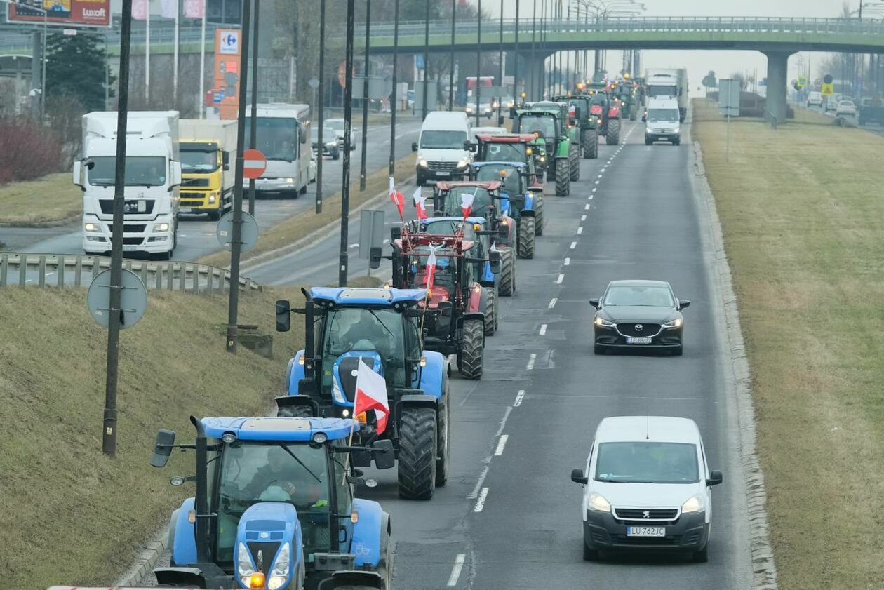  Protest rolników z Agrounii w Lublinie (zdjęcie 22) - Autor: Maciej Kaczanowski