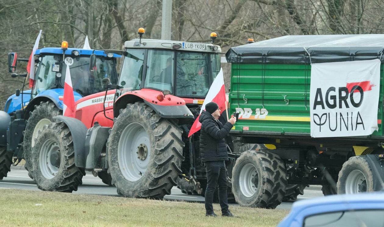  Protest rolników z Agrounii w Lublinie (zdjęcie 37) - Autor: Maciej Kaczanowski